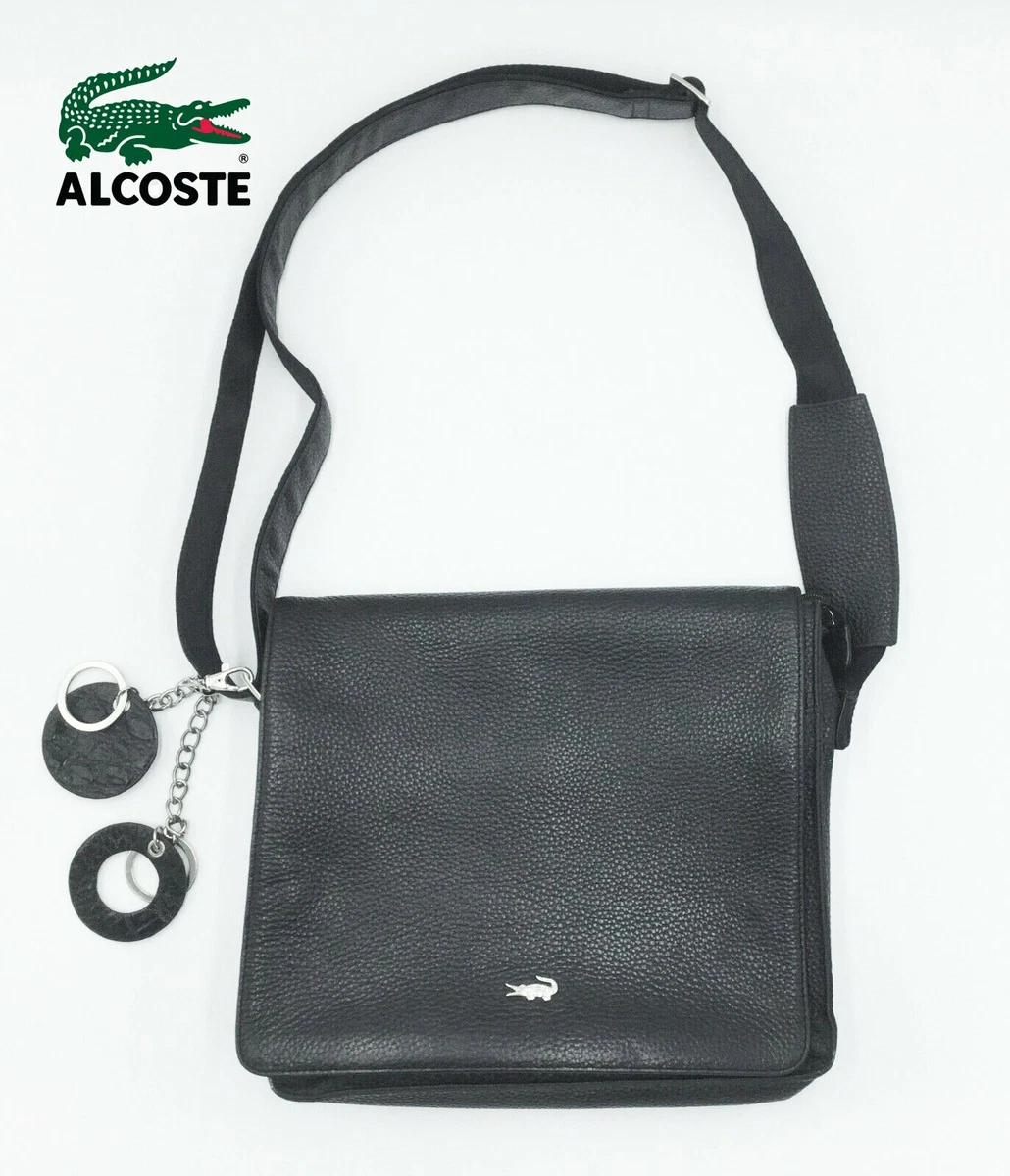 Lacoste Black Small Messenger Bag