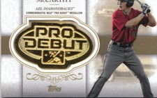 2019 Topps Pro Debut Distinguished Debut Medallion Jake McCarthy Diamondbacks/99