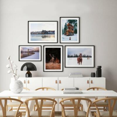 Let it snow Poster Set Profi Poster auf Papier Poster Modern Wohnkultur 
