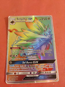 Pokemon Card Solgaleo GX 155/149 Rainbow Secret Rare, MINT ...