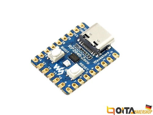 WaveShare RP2040-Zero MCU Board Mini Version Based on Raspberry Pi Pico RP2040