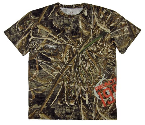 Neu mit Etikett Realtree 1986 Side Wrap Tee Max-5 Camouflage Camouflage T-Shirt für Herren Größe L Large - Bild 1 von 2