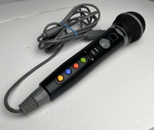 Official Rock Band Mic Mad Catz Microphone Integrated Controller Xbox 360 TESTED