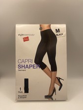 Hanes Style Essentials Capri Shaper Garment Black Size Medium NEW