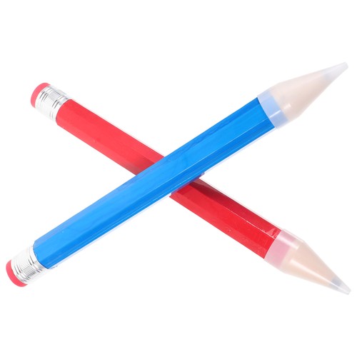 2 Pcs Wooden Pencil Toys Toddler Child Big Pencils for Preschoolers Kids - Picture 7 of 12