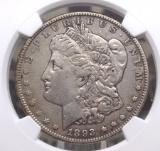 1893 "P" Morgan SILVER Dollar $1 NGC XF45 #013 Extra Fine ECC&C, Inc.