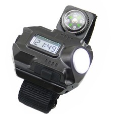 LED Wrist Watch Flashlight Torch Light USB Charging Rechargeable Flashlight C