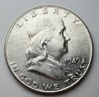 1949 90% Silver Franklin Half $ Uncirculated BU~ Nice! ~L61K