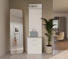 Kleiderhaken Uwe | Set mit Schrank und Schublade | 50 cm Breit | 6 Farben
