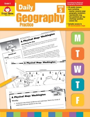 Daily Geography Practice Grade 5: EMC 3714 by Evan-Moor Corporation PAPERBACK