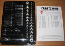 CRAFTSMAN 49pc 3/8 DRIVE METRIC/SAE 6pt SOCKET WRENCH SET NEW 48881 NEW!!