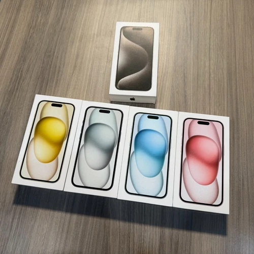 Original iPhone Retail Box Manual ONLY 15 Pro Max Titanium Plus 15 Black Pink - product listing photo