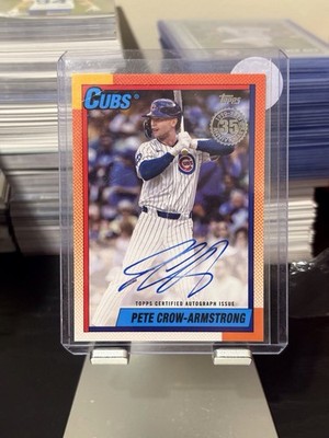2025 Topps Series 2 Pete Crow-Armstrong Cubs on Card Autograph 35th Anniversary