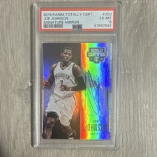 2014-15 Panini Totally Certified - Joe Johnson Mirror Signatures #TCS-JOJ PSA 6