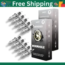Wormhole Tattoo Cartridge Needles 50Pcs Assorted Disposable Tattoo