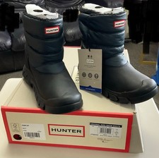 Hunter Original Kids Snow Boots Navy/Black Size 1 eu 33 BNIB