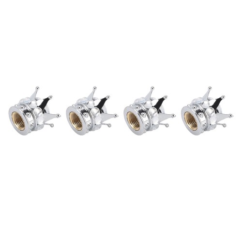 ↑New 4 Pieces Tire Wheel Stem Valve Cover Caps Crown Style Universal For - Picture 10 of 24
