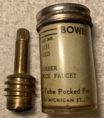 Vintage bowers 5331 cold Gerber Deck Faucet 385 faucet stem