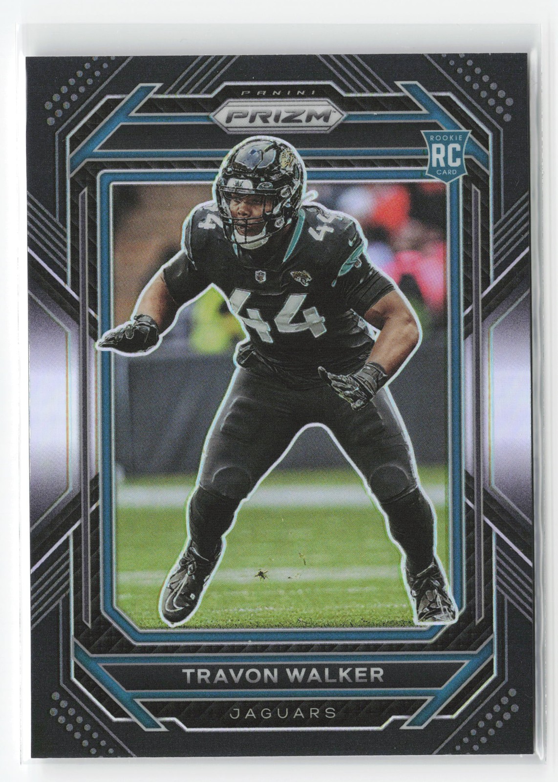 TRAVON WALKER #PB-21 RC 2022 PANINI CHRONICLES PRIZM BLACK SILVER JAGUARS RC