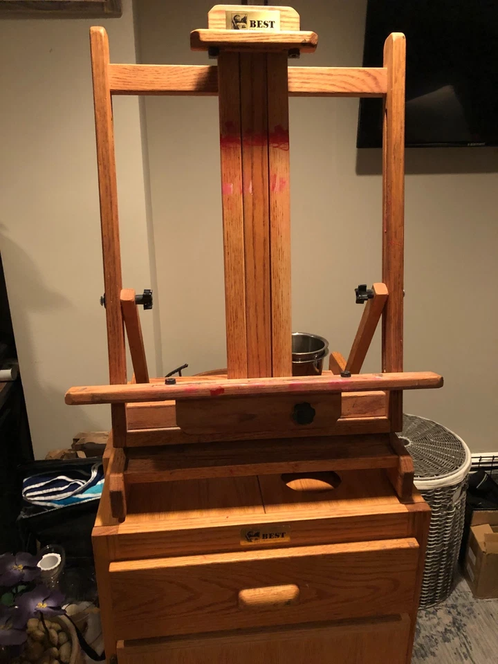 Melhor estação de trabalho de cavalete e suporte de artista com rodízios para mobilidade - Imagem 2 de 4