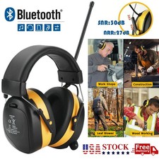 Digital Bluetooth FM Radio Headphones Ear Protection Safety Ear Muffs Electronic