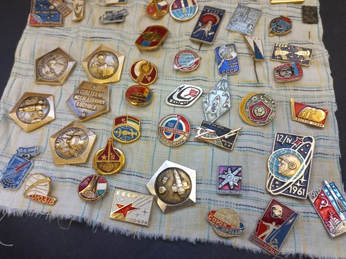 Soviet Vintag Space Badges 75 pcs,Space Program USSR,Collectible Russian Cosmos - Picture 7 of 10