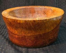 Artisan Carved Wooden Bowl 9.25"