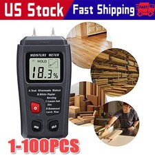 Digital LCD Wood Moisture Meter Detector Tester Wood Firewood Paper Cardboard
