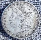1879 Morgan silver dollar (circulated, ungraded)