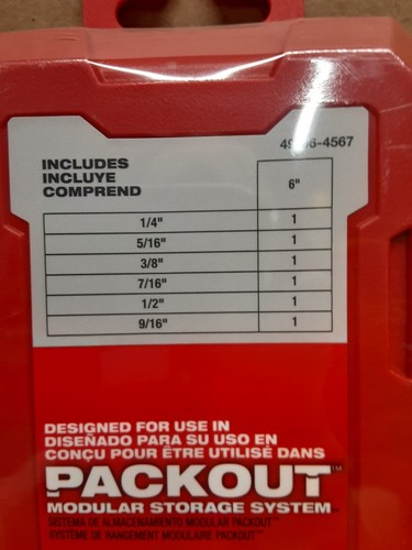 Milwaukee 49-66-4567 Impact Duty 6 Inch Magnetic Nut Driver Set, 6 Piece - Picture 3 of 4