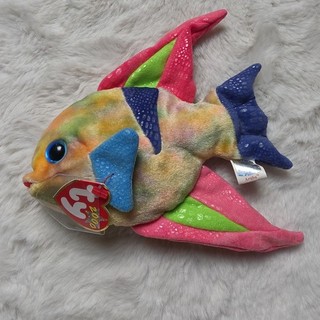 TY Beanie Baby ARUBA the Angel Fish (7 inch) MWMT's Stuffed Animal Toy
