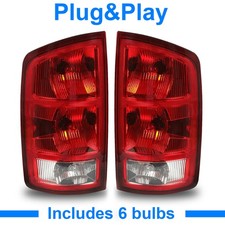 Dot Tail Lights Brake Lamps Wbulbs For Dodge Ram 1500 2500 3500 2002-2006 03 04