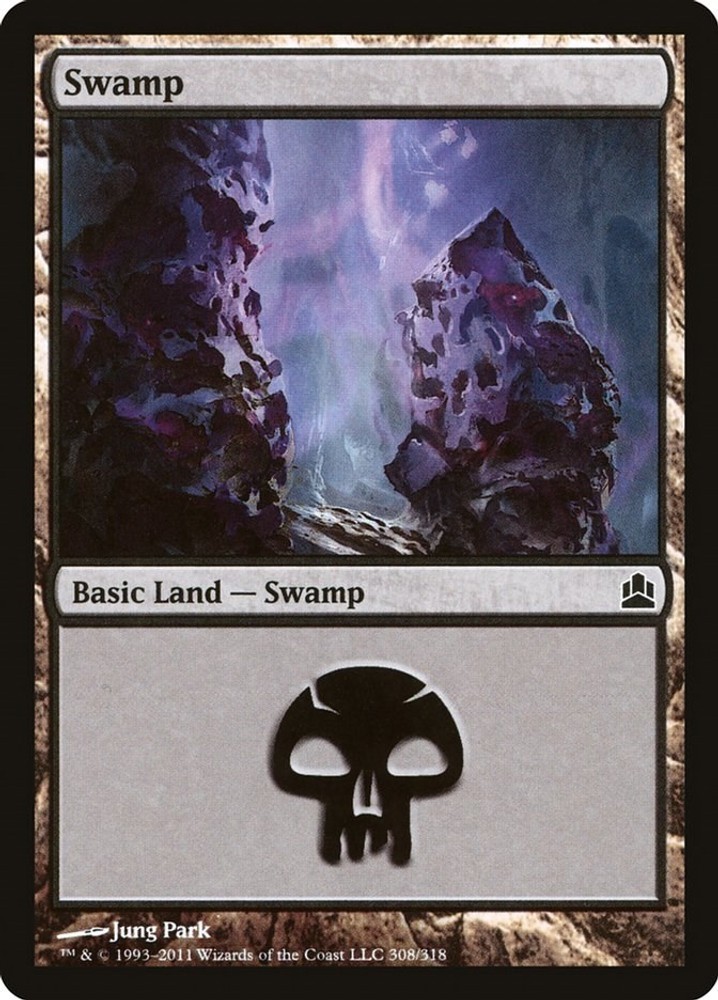 Swamp #308 (NM) Commander (CMD) MTG