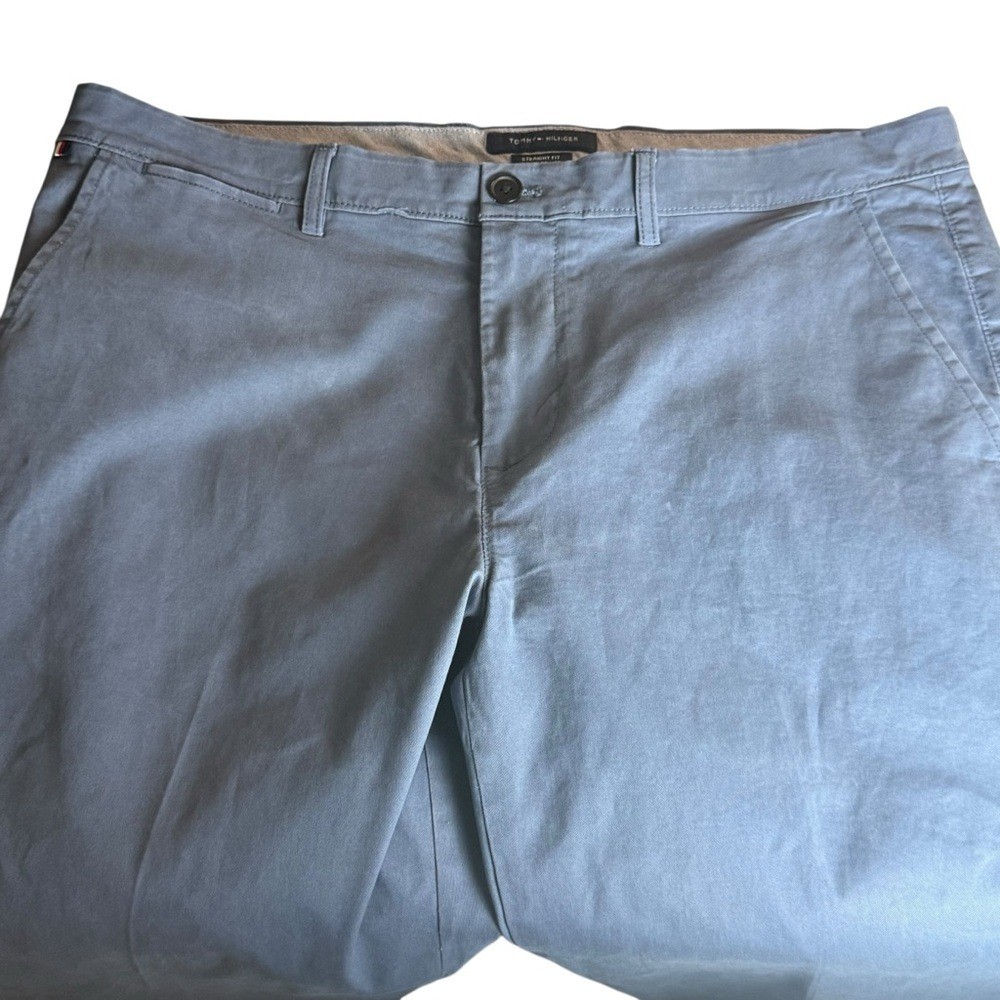 Tommy Hilfiger Men's Straight Fit Pants – Size 36x32, slate blue thumbnail 4