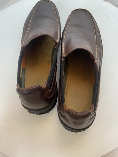 Timberland Herren Größe 14 M Braun Leder Slipper Schuh. In super Zustand. - Bild 13 von 19