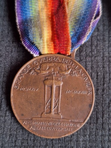 Militaria 2 Médailles WW1 INTERALLIÉE Et BRONZE ENNEMI Grande Guerre 1914-1918 - 第 6/6 張圖片