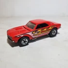 Vintage 1982 Hong Kong Hot Wheels 67 Camaro Red with Flames Blackwall DieCast