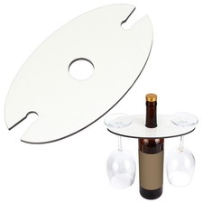 1pc Wood Wine Holder Wine glass Storage Oval 126x234x5mm Inner Diameter