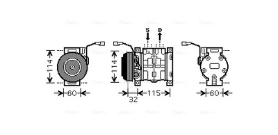 AVA QUALITY COOLING SZAK110 Kompressor, Klimaanlage für SUZUKI