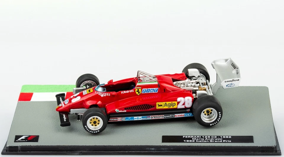 Ferrari 126 C2 Mario Andretti 1982 Monza Scala 1:43 Model Formula1 Blister Nuovo - Immagine 2 di 4