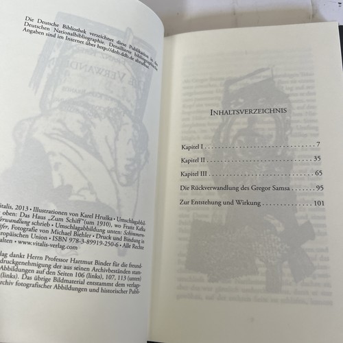 Franz Kafka Die Verwandlung (The Metamorphosis) 2013 Vitalis Hardcover In German - Picture 5 of 6