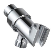 Shower Head Holder All Metal for Handheld Shower Head, Adjustable Brass Chrome