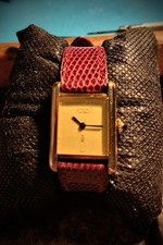 Cartier Tank Vermeil Argento Dorato Carica Manuale