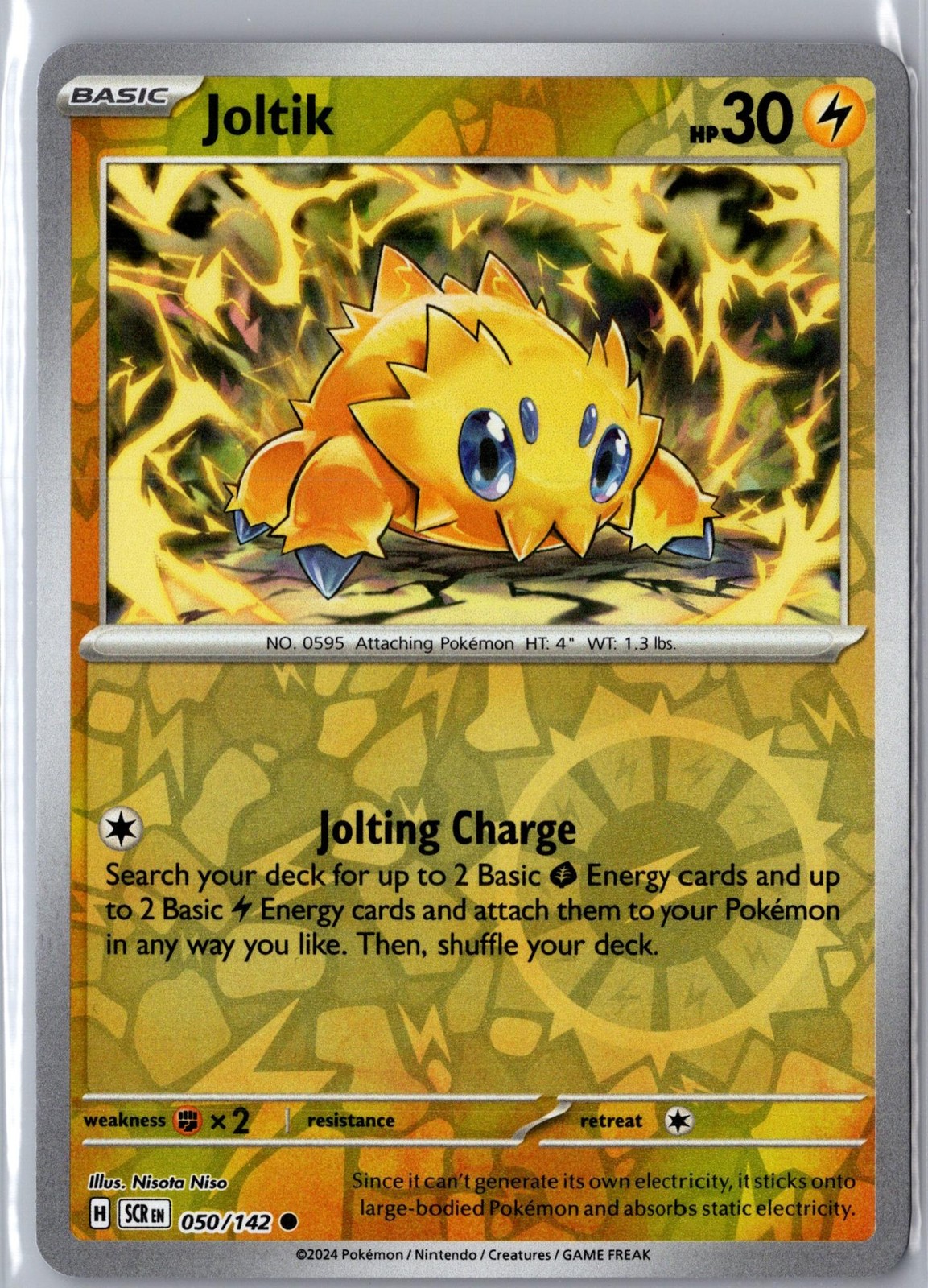 Joltik 50/142 Common Stellar Crown Pokemon Reverse Holo NM/M