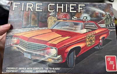 AMT T223 Fire Chief Rescue 1970 Chevy Impala Hardtop Vintage Model kit 1/25 McM