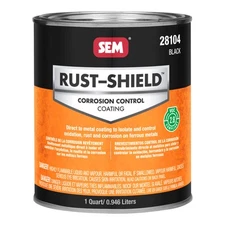 SEM 28104 Rust Shield 2.8 VOC Black Corrosion Control Coating Quart