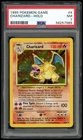 1999 POKEMON GAME BASE SET CHARIZARD-HOLO #4 PSA 7