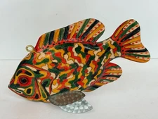 Jay McEvers Early Totem Sunfish Fish Spearing Decoy Fish Spear - Vintage Unused!