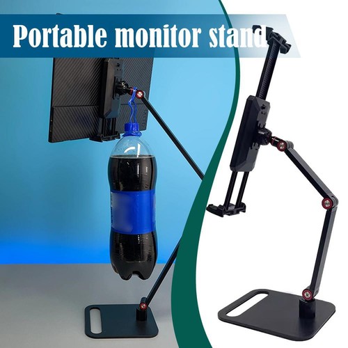 Portable Monitor Stand up to 18" Adjustable 360° Swivel Holder' Bracket K4Y4 - Afbeelding 2 van 15