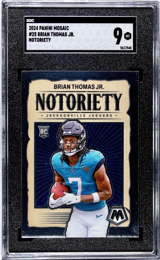 2024 Panini Mosaic - Notoriety Brian Thomas Jr. #25 (RC) for sale